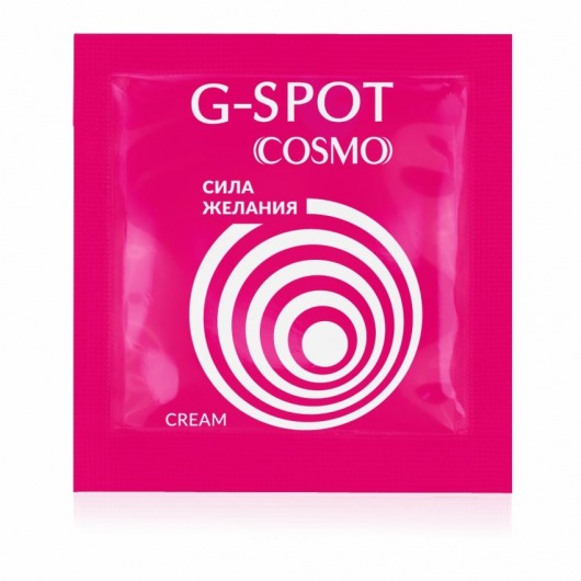 Стимулирующий интимный крем для женщин Cosmo G-spot - 2 гр. - Биоритм - купить с доставкой в Туле