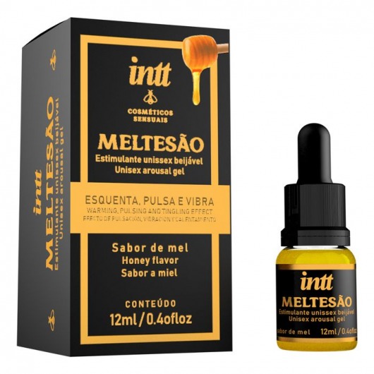 Возбуждающий унисекс гель Meltesao - 12 мл. - INTT - купить с доставкой в Туле