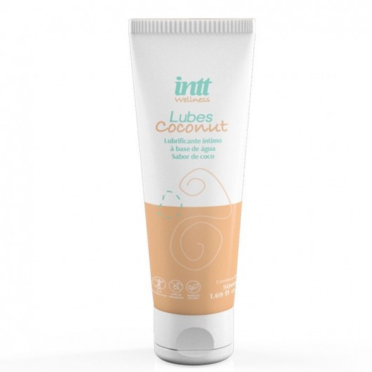 Лубрикант на водной основе Lubes Coconut с ароматом кокоса - 50 гр. - INTT - купить с доставкой в Туле