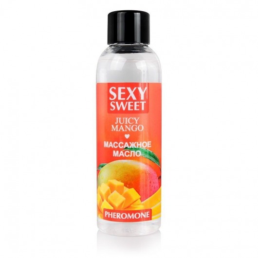 Массажное масло Sexy Sweet Juicy Mango с феромонами и ароматом манго - 75 мл. - Биоритм - купить с доставкой в Туле
