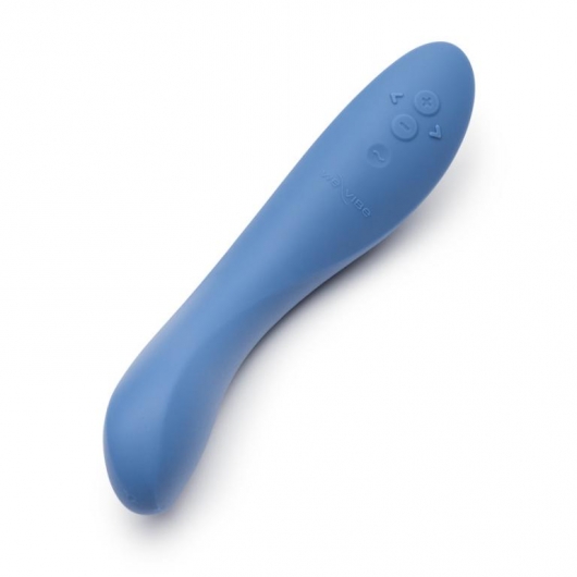 Голубой изогнутый вибромассажер We-Vibe Rave 2 - 21,7 см. - We-vibe