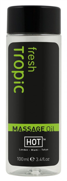 Массажное масло для тела Tropic Fresh - 100 мл. - HOT - купить с доставкой в Туле