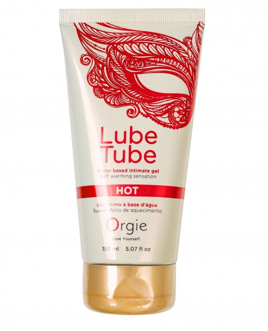 Интимный гель на водной основе Lube Tube Hot с разогревающим эффектом - 150 мл. - ORGIE - купить с доставкой в Туле
