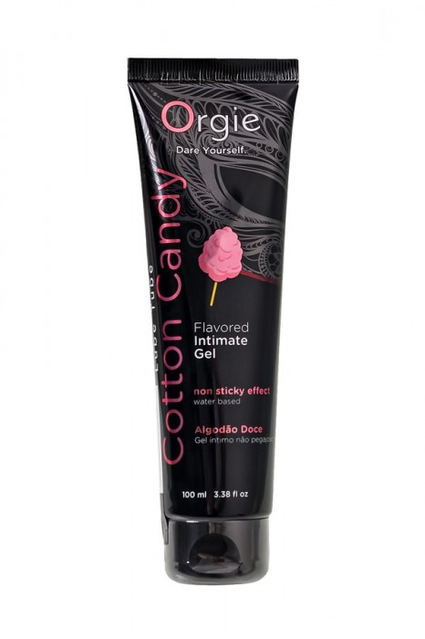 Интимный гель на водной осное Lube Tube Cotton Candy со вкусом сахарной ваты - 100 мл. - ORGIE - купить с доставкой в Туле