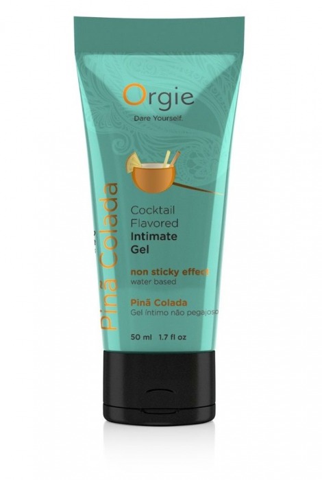 Съедобный интимный гель Orgie Lube Tube Cocktail Pina Colada - 50 мл. - ORGIE - купить с доставкой в Туле