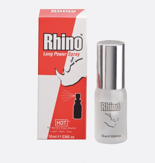 Пролонгирующий спрей для мужчин Rhino - 10 мл. - HOT - купить с доставкой в Туле