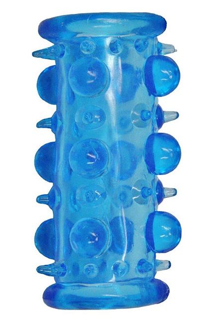 Голубая насадка с шипами и шишечками LUST CLUSTER - Dream Toys - в Туле купить с доставкой