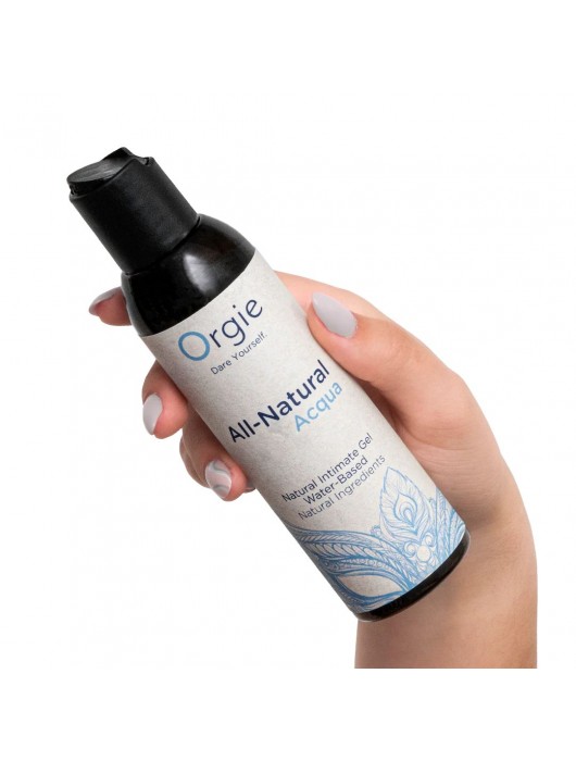 Интимный гель на водной основе Orgie All-Natural Acqua - 150 мл. - ORGIE - купить с доставкой в Туле