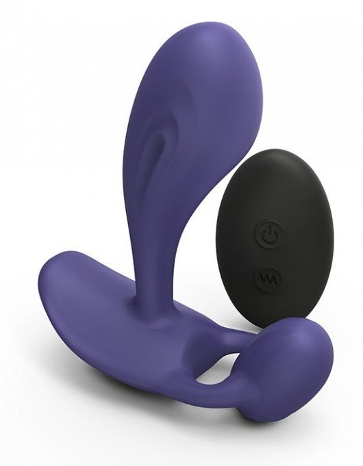 Темно-синий вибромассажер Witty P G Vibrator with Remote Control - Love to Love - в Туле купить с доставкой