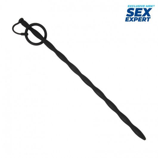 Черный стимулятор уретры Sex Expert - Sex Expert - купить с доставкой в Туле