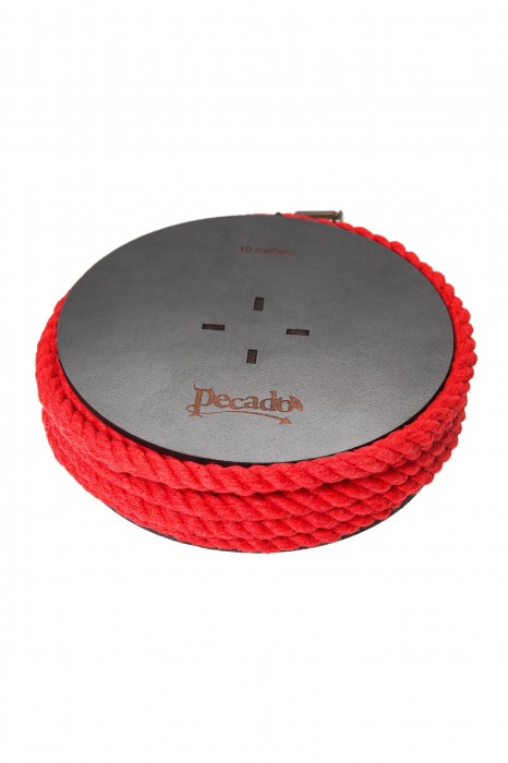 Красная веревка для шибари на катушке - 10 м. - Pecado - купить с доставкой в Туле