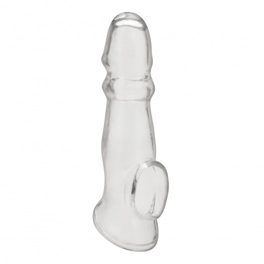 Прозрачная насадка для пениса Girthy Penis Enhancing Sleeve Extension - 17,1 см. - BlueLine - в Туле купить с доставкой