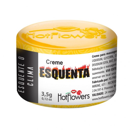 Возбуждающий крем Esquenta с разогревающим эффектом - 3,5 гр. - HotFlowers - купить с доставкой в Туле