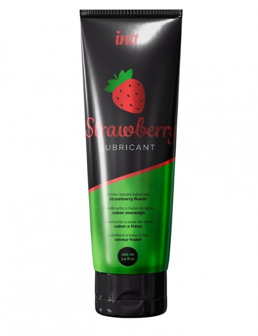 Смазка на водной основе с ароматом клубники Strawberry Lubricant - 100 мл. - INTT - купить с доставкой в Туле