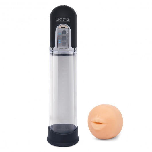 Автоматическая вакуумная помпа-мастурбатор Blowjob Auto Sucker Penis Enlarger Pump - Lux Fetish - в Туле купить с доставкой