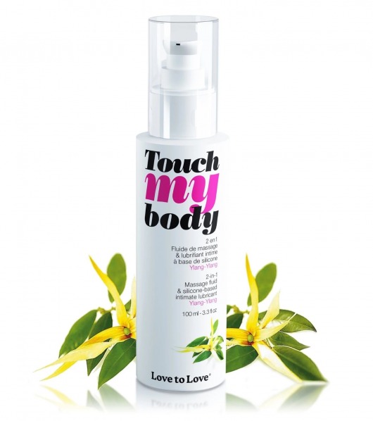 Силиконовый лубрикант 2-в-1 Touch My Body с ароматом иланг-иланга - 100 мл. - Love to Love - купить с доставкой в Туле