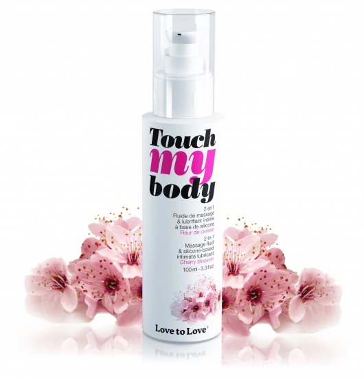Силиконовый лубрикант 2-в-1 Touch My Body с ароматом вишнёвого цвета - 100 мл. - Love to Love - купить с доставкой в Туле