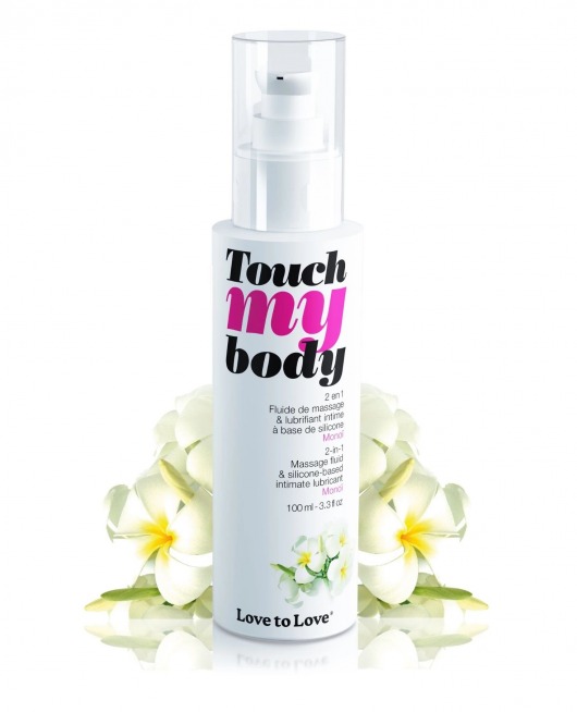 Силиконовый лубрикант 2-в-1 Touch My Body с ароматом моной - 100 мл. - Love to Love - купить с доставкой в Туле