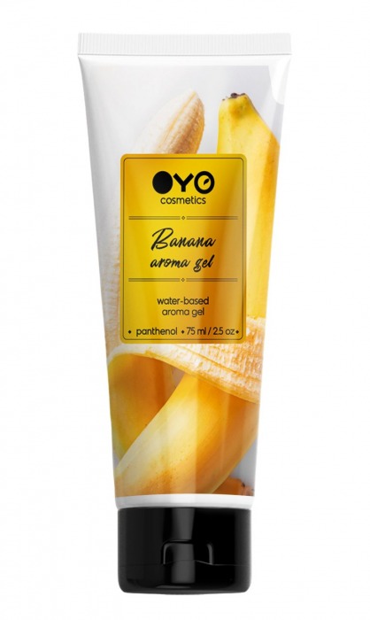 Лубрикант на водной основе OYO Aroma Gel Banana с ароматом банана - 75 мл. - OYO - купить с доставкой в Туле