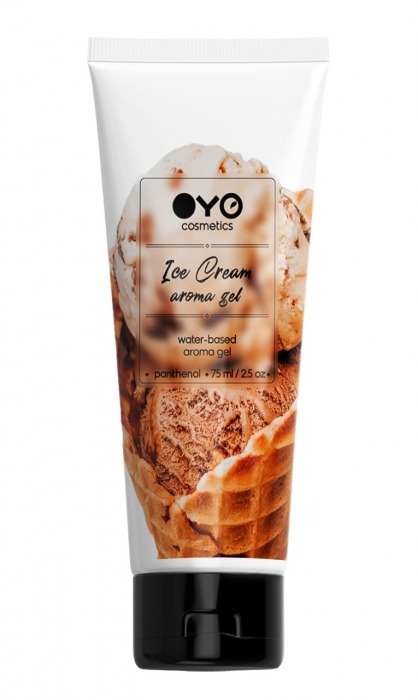 Лубрикант на водной основе OYO Aroma Gel Ice Cream с ароматом пломбира - 75 мл. - OYO - купить с доставкой в Туле
