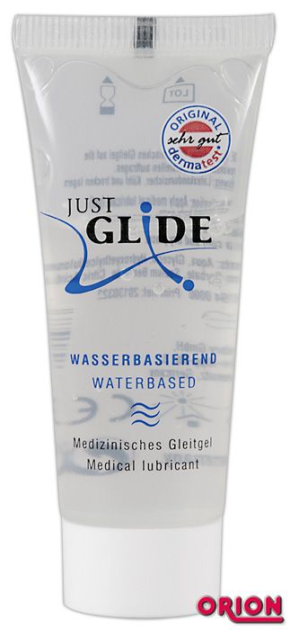 Вагинальная смазка на водной основе JUSTGLIDE - 20 мл. - Orion - купить с доставкой в Туле