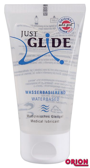 Вагинальная смазка на водной основе JUSTGLIDE - 50 мл. - Orion - купить с доставкой в Туле
