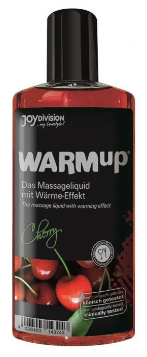 Разогревающее масло WARMup Cherry - 150 мл. - Joy Division - купить с доставкой в Туле