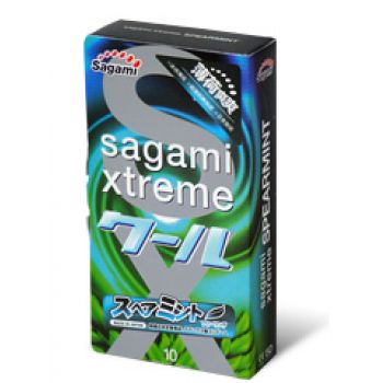 Презервативы Sagami Xtreme Mint с ароматом мяты - 10 шт. - Sagami - купить с доставкой в Туле