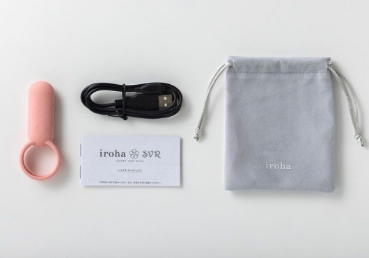 Коралловое эрекционное кольцо Iroha SVR Coral Pink - Tenga - в Туле купить с доставкой