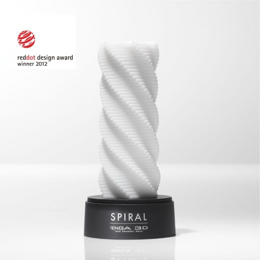 Белый 3D мастурбатор SPIRAL - Tenga - в Туле купить с доставкой