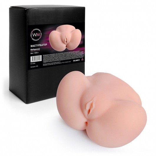 Реалистичный мастурбатор с двумя функциональными отверстиями - Erowoman-Eroman - в Туле купить с доставкой