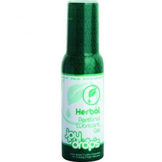 Смазка на водной основе JoyDrops Herbal - 100 мл. - JoyDrops - купить с доставкой в Туле