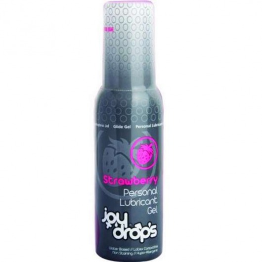 Смазка на водной основе со вкусом клубники JoyDrops Strawberry - 100 мл. - JoyDrops - купить с доставкой в Туле