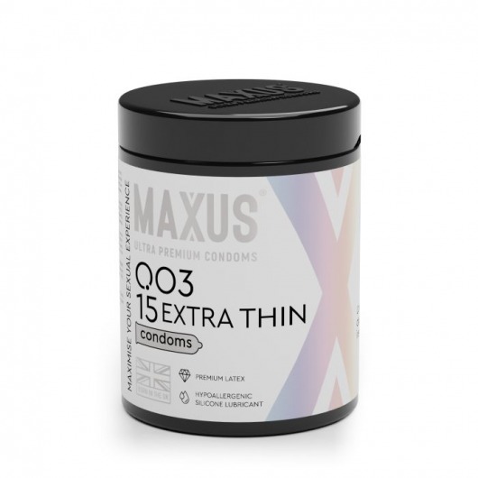 Экстремально тонкие презервативы MAXUS 003 Extra Thin - 15 шт. - Maxus - купить с доставкой в Туле
