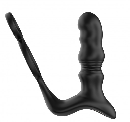 Черный вибростимулятор простаты с поступательными движениями и пультом ДУ - Secwell - в Туле купить с доставкой