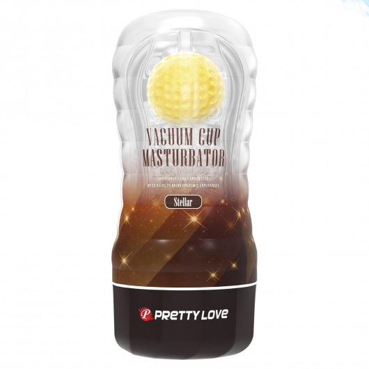 Прозрачный текстурированный мастурбатор Vacuum Cup Masturbator Stellar - Baile - в Туле купить с доставкой