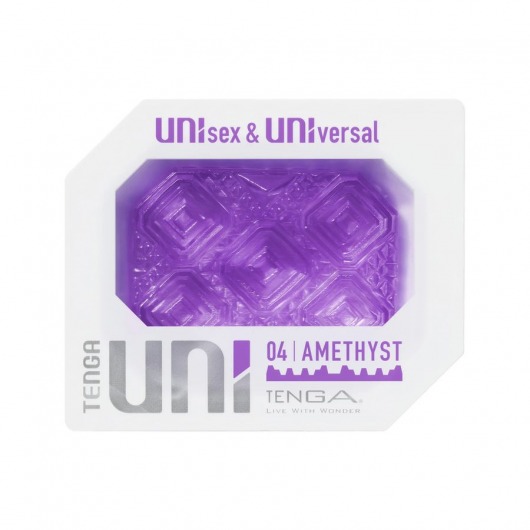 Фиолетовый мастурбатор-стимулятор Tenga Uni Amethyst - Tenga - в Туле купить с доставкой