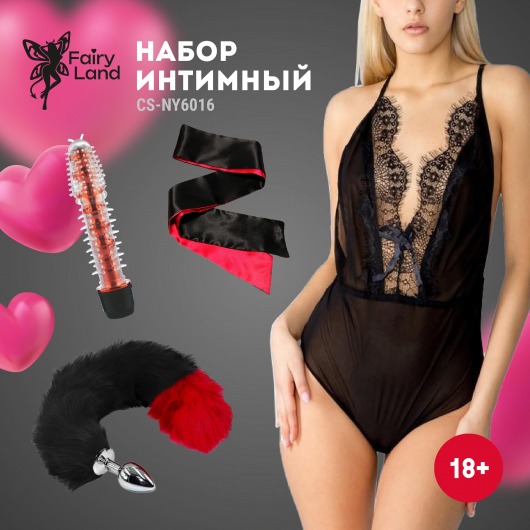 Эротический набор из 4 предметов - Волшебная страна - купить с доставкой в Туле