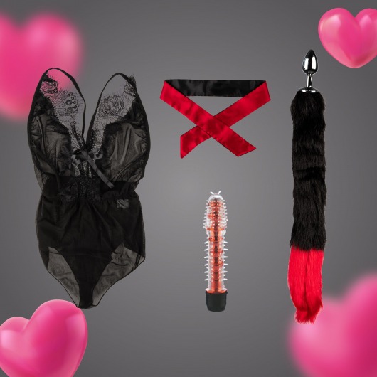 Эротический набор из 4 предметов - Волшебная страна - купить с доставкой в Туле