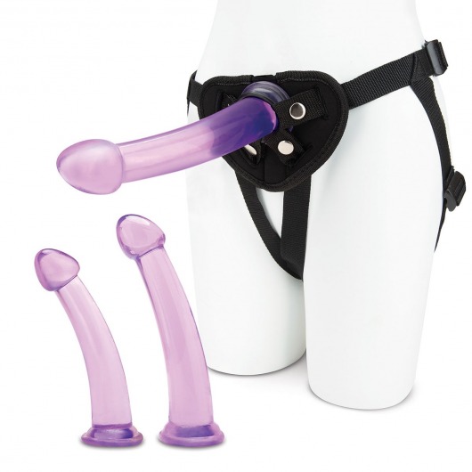 Тренировочный набор с тремя насадками Pegging Training Set - Lux Fetish - купить с доставкой в Туле
