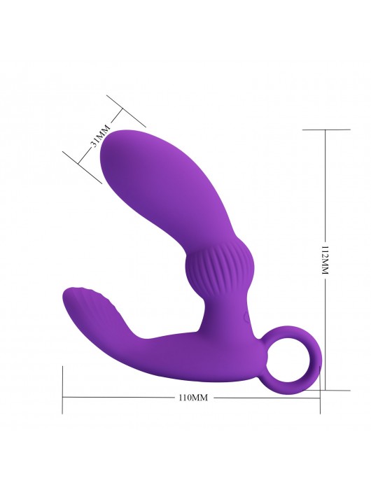 Фиолетовый вибромассажёр для массажа простаты Cayla - 11,2 см. - Baile - в Туле купить с доставкой