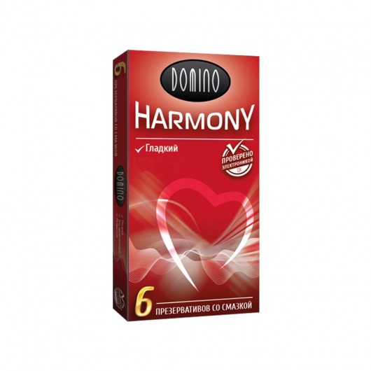 Гладкие презервативы Domino Harmony - 6 шт. - Domino - купить с доставкой в Туле