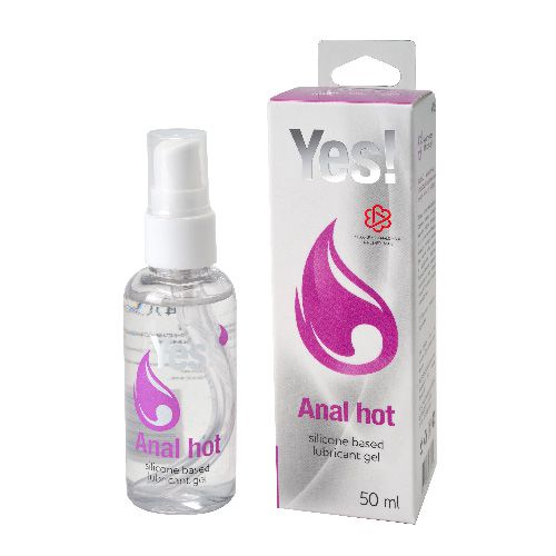 Согревающая силиконовая гель-смазка Yes Anal hot - 50 мл. - Sitabella - купить с доставкой в Туле