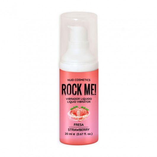 Жидкий вибратор Nuei Rock Me! с ароматом клубники - 20 мл. - Nuei cosmetics - купить с доставкой в Туле
