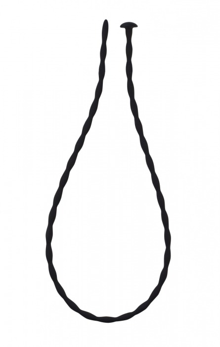 Черный уретральный массажер Glide Medium - 30 см. - Lola Games - купить с доставкой в Туле