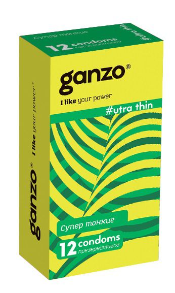 Ультратонкие презервативы Ganzo Ultra thin - 12 шт. - Ganzo - купить с доставкой в Туле