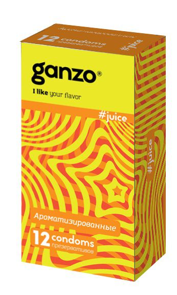 Ароматизированные презервативы Ganzo Juice - 12 шт. - Ganzo - купить с доставкой в Туле