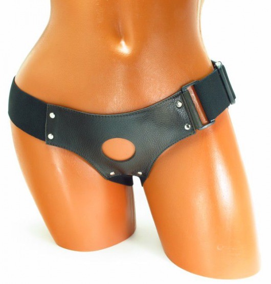 Трусики для страпона коричневого цвета - БДСМ Арсенал - купить с доставкой в Туле