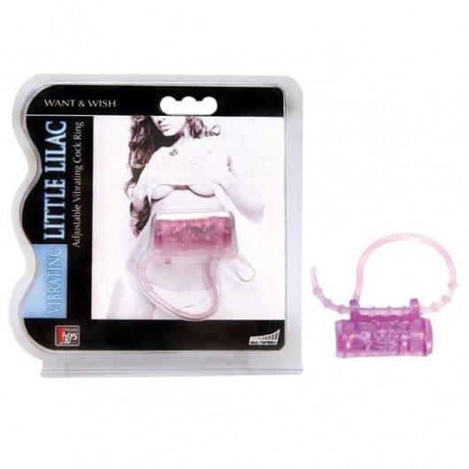 Эрекционное кольцо с вибратором LITTLE LILAC - Dream Toys - в Туле купить с доставкой