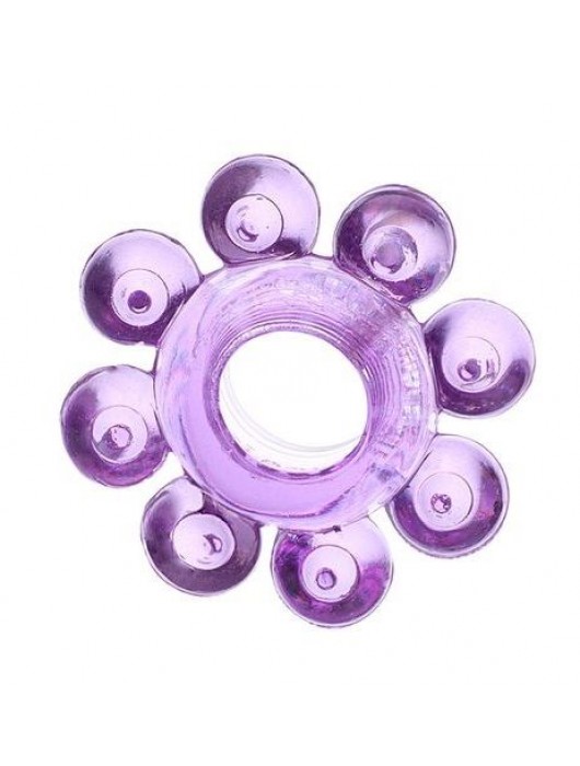 Мягкая фиолетовая гелевая насадка - Toyfa Basic - в Туле купить с доставкой